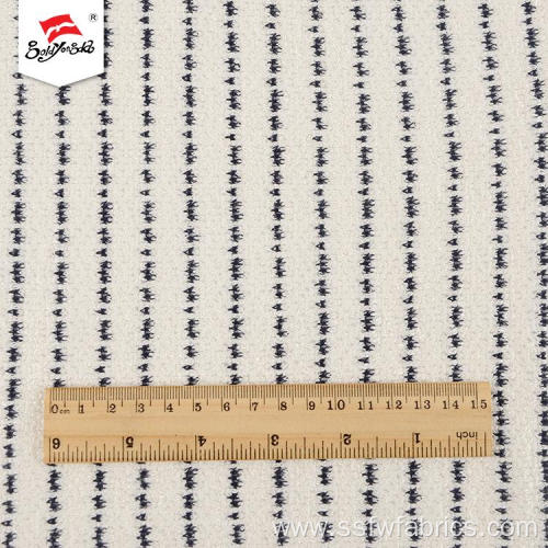 Customized Elegant Polyester Hacci Knitted Fabric Spandex